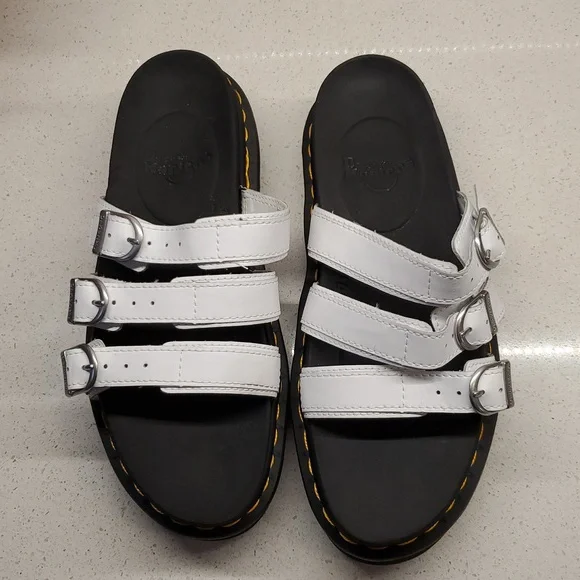 Dr. Martens White Strappy Sandals - Picture 11 of 11